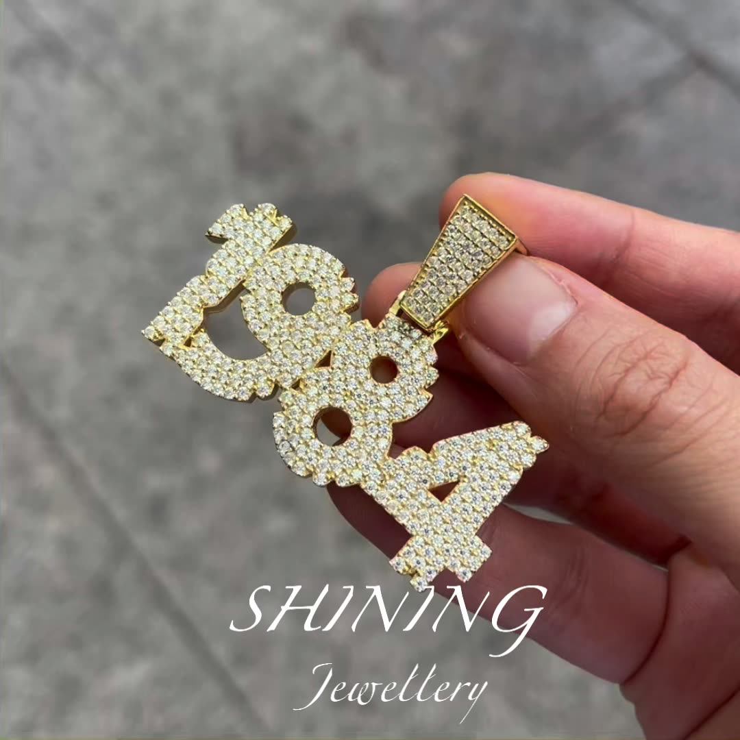 Sterling Silver Moissanite Jewelry Manufacturer Custom Jewelry Iced Out