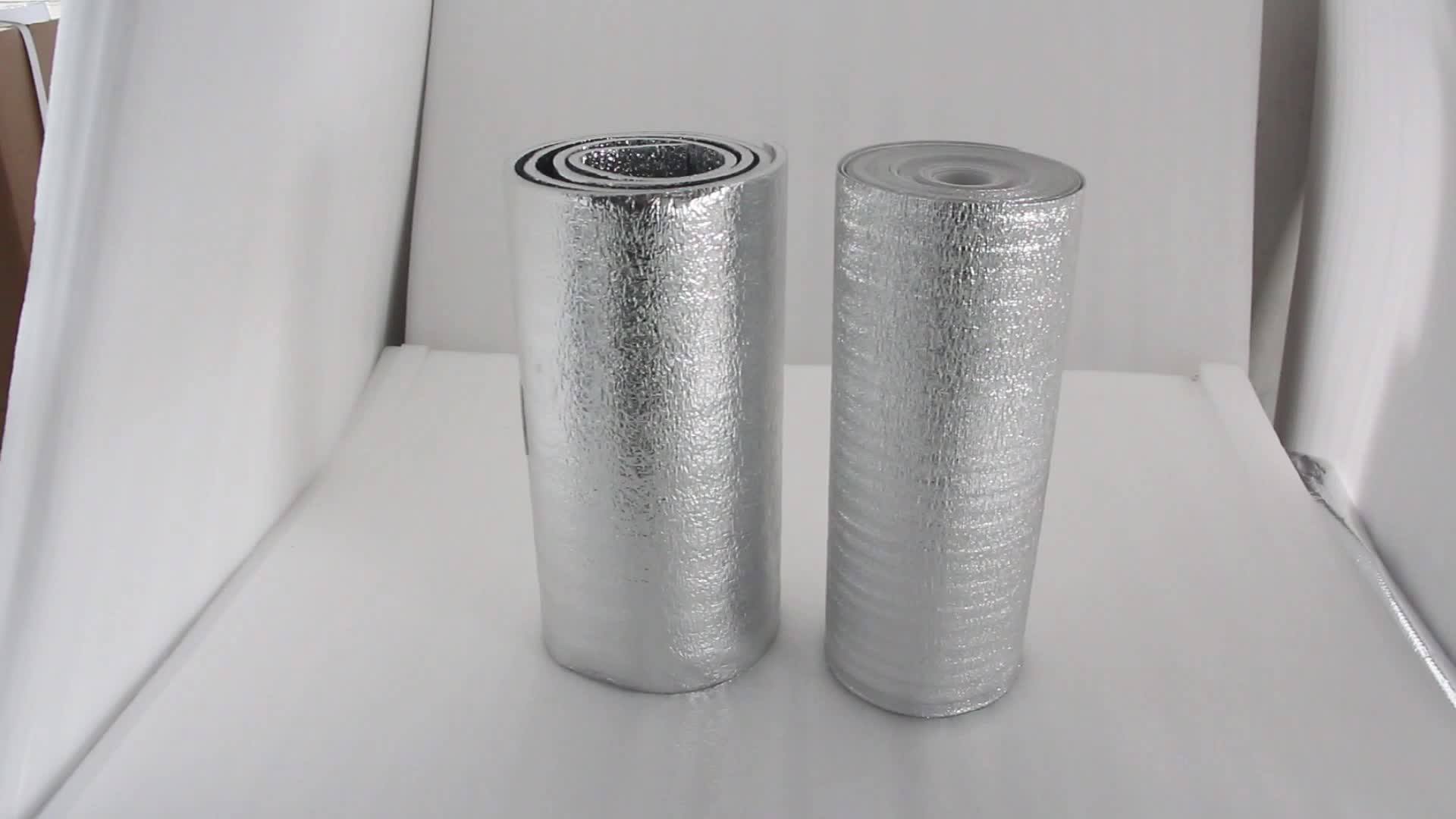 Aluminum Foil Fireproof Fabric Reflective Radiant Single Side Aluminum