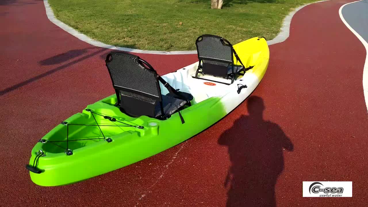 Customized 2 Seater Tandem Sea Kayak Personal Double Plastic Kayak