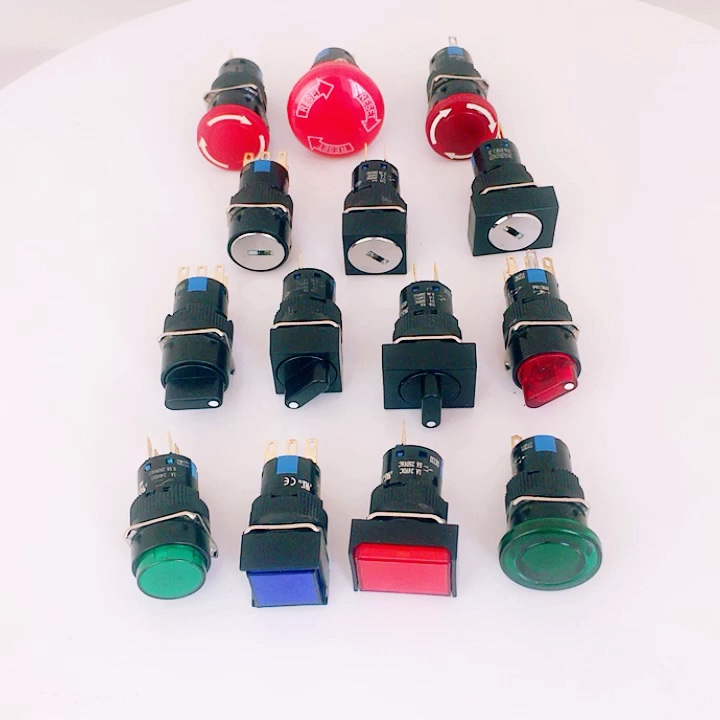 Hbd16 Machine Waterproof Electrical Reset Push Button Switch Indicator