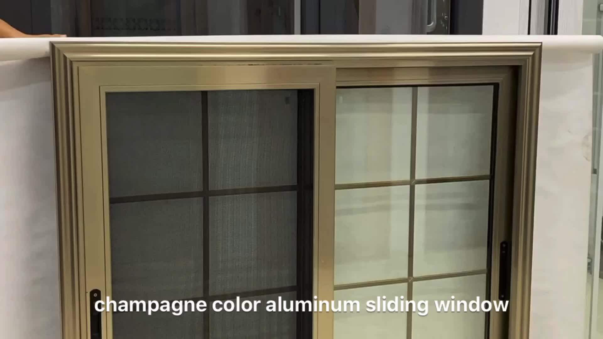 Champagne Color Sliding Window Design Philippines Buy Window Design,Sliding Window Design