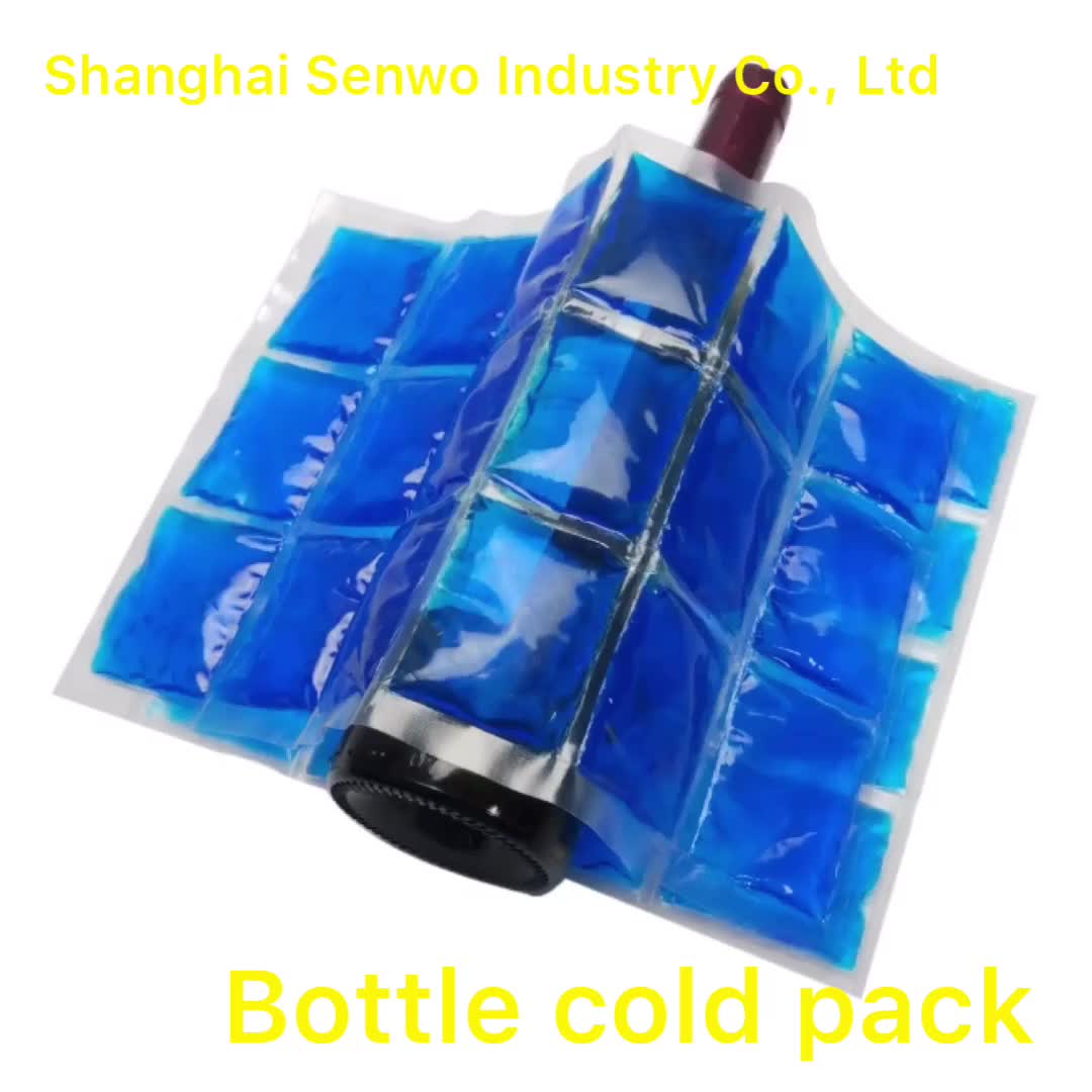 Disposable Reusable Ice Packs For Shipping Food 16 Cells Large Gel Pack