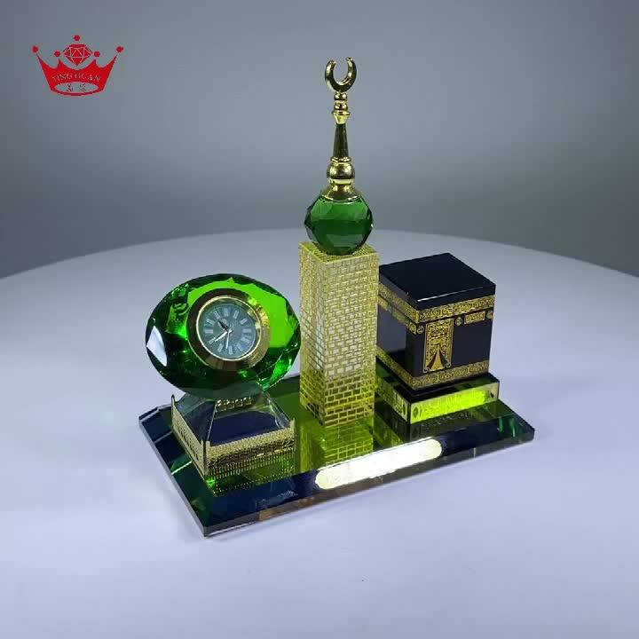 Kaaba Makkah Mecca Clock Tower Abraj Al Bait Souvenir Muslim Crystal
