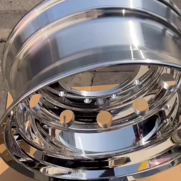 22.5 Inch Truck Alcoa Alloy And Aluminum Double Polished Truck