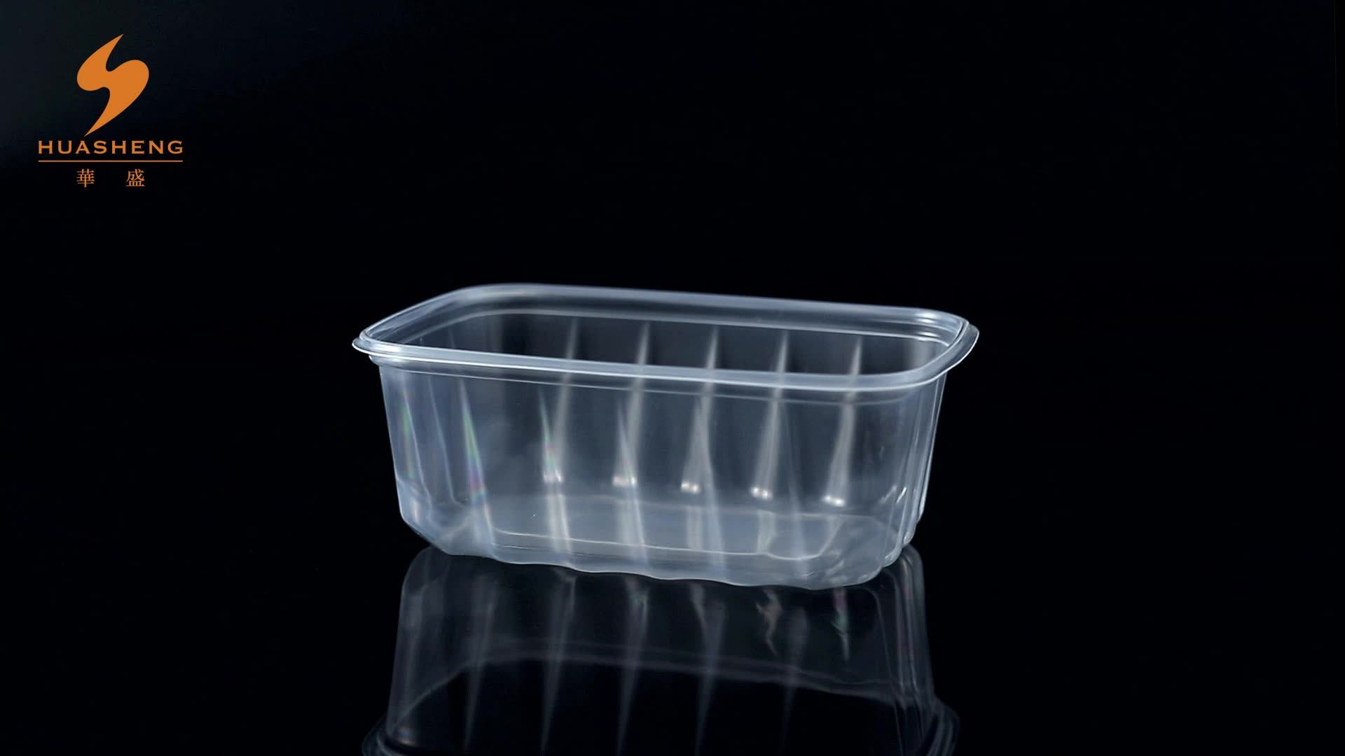 Wholesale Pp Clear Square Takeaway Plastic Tray With Lid For Vegetable
