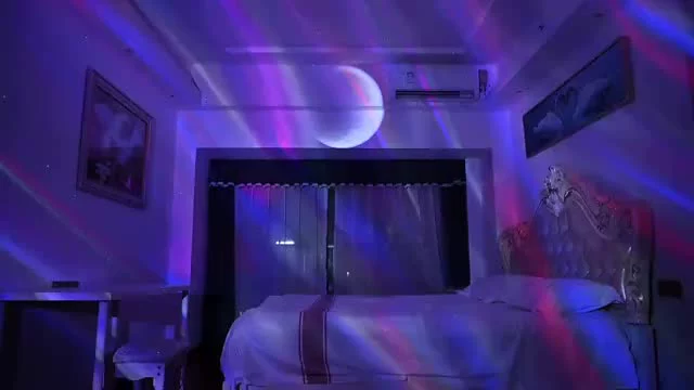 Led Aurora Borealis Mood Galaxy Projector Starry Sky Music Moon Nebula Projection Bedroom Decoration Laser Atmospher Night Light unicorn night light