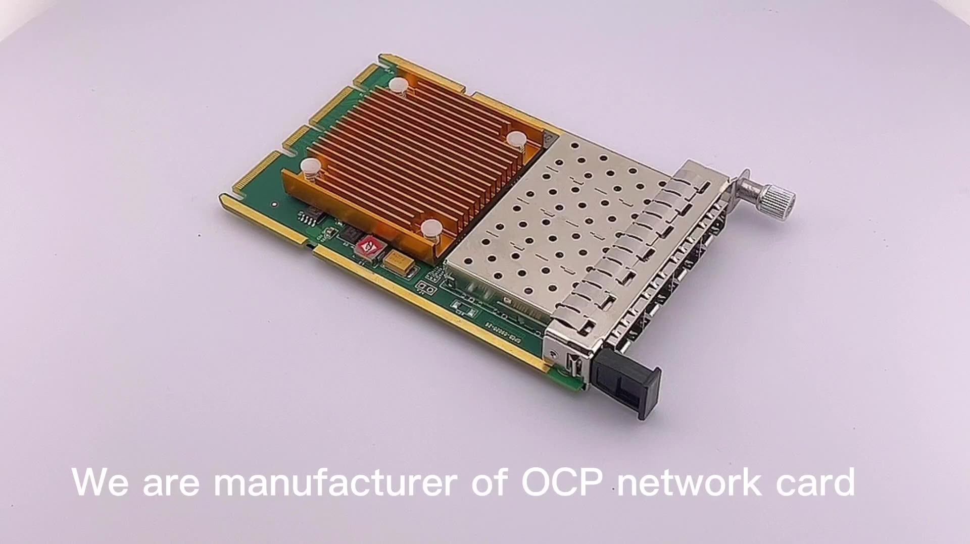 10G Network Adapter Optical Quad Fiber Port Ethernet Fiber for OCP( Open  Compute Project)