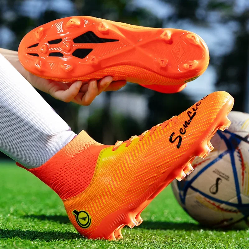 Amazon Children's Football Shoes Adult Men's and Women's Broken Nail Spike Sneakers Assassin Teenage Children's Training Shoes tf