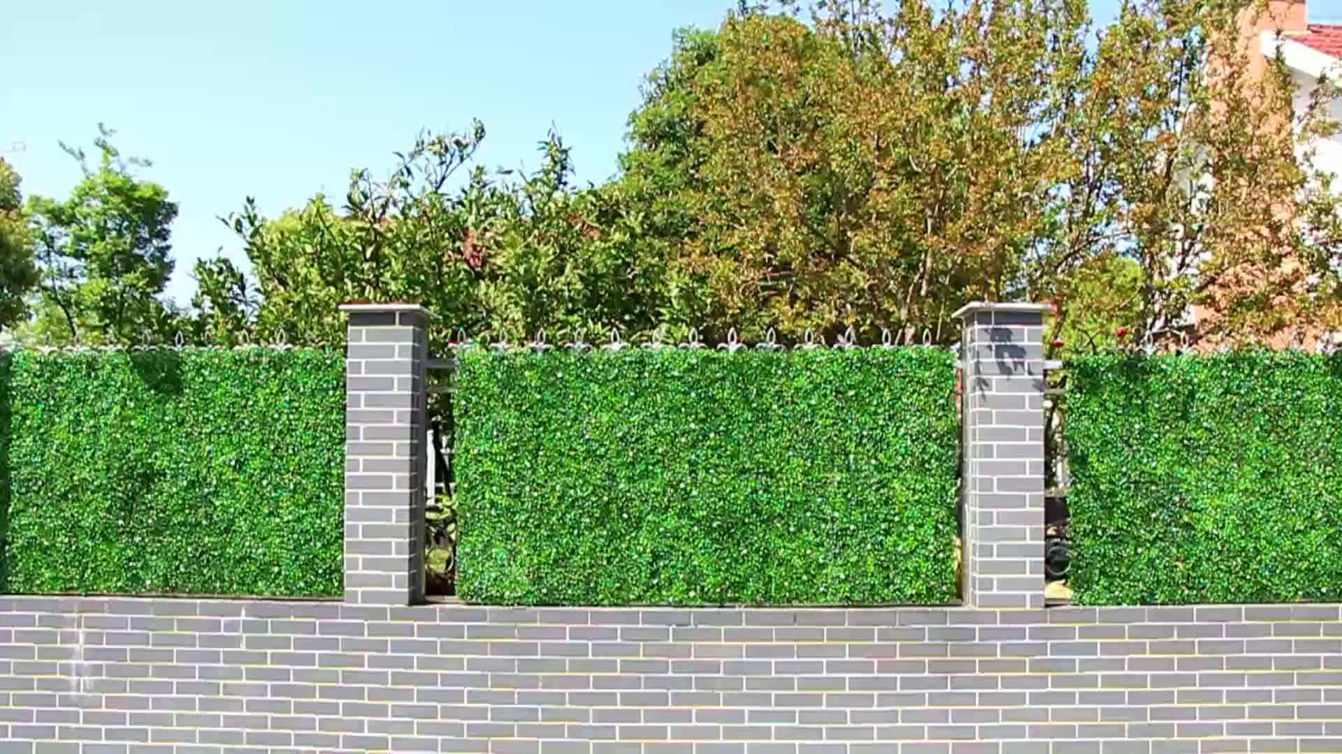 Outdoor Plastic Hedges Artificial Leaf Boxwood Plants Screening Buy