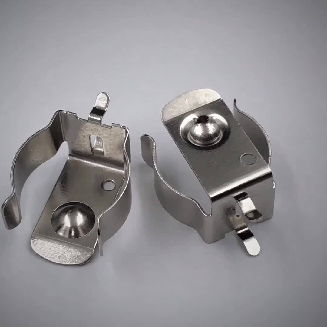 Poding Cr2 Battery Clip Keystone Replacement Nickel Plating Aa Battery