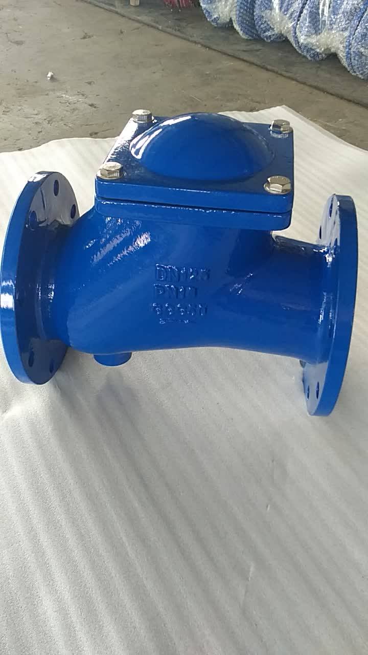 Din3202 F6 Ball Sewage Check Valve With Rubber Ball For Water System