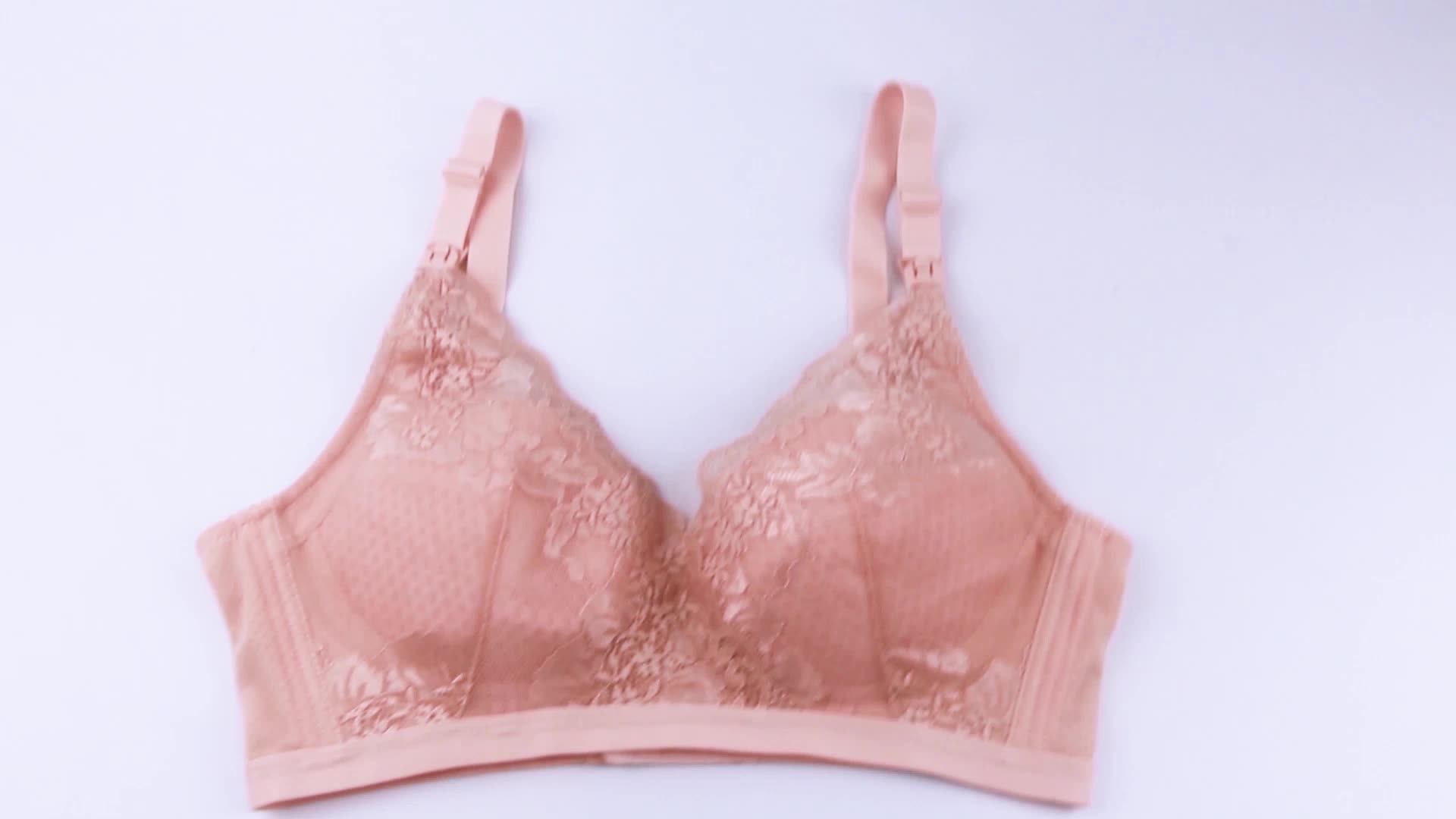 Wireless Plus Size Nursing Bra Lace Breastfeeding Bra Gather Pregnant Bra Comfortable Buy