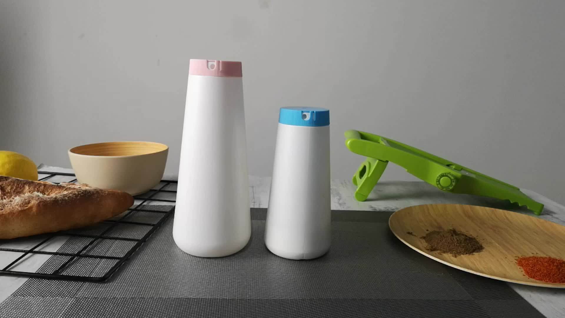 Pe 500ml Food For Table Salt Packaging Bottle Grade Plastic Salt Shaker