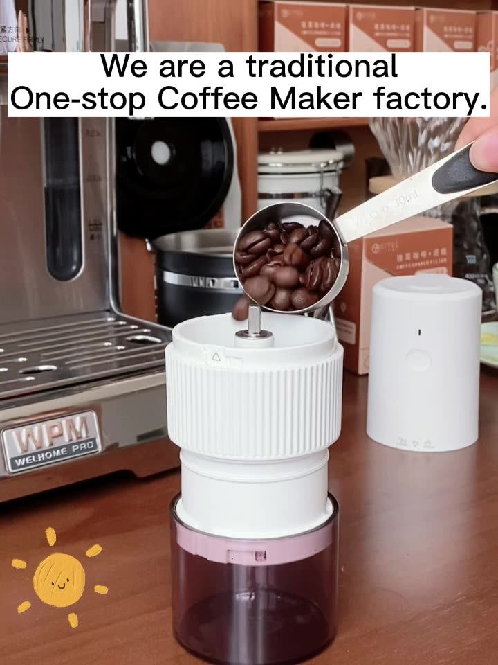 Siyue Camping Coffee Grinder Rechargeable Manual Brushless Automotor Electric Cafe Beans Niche