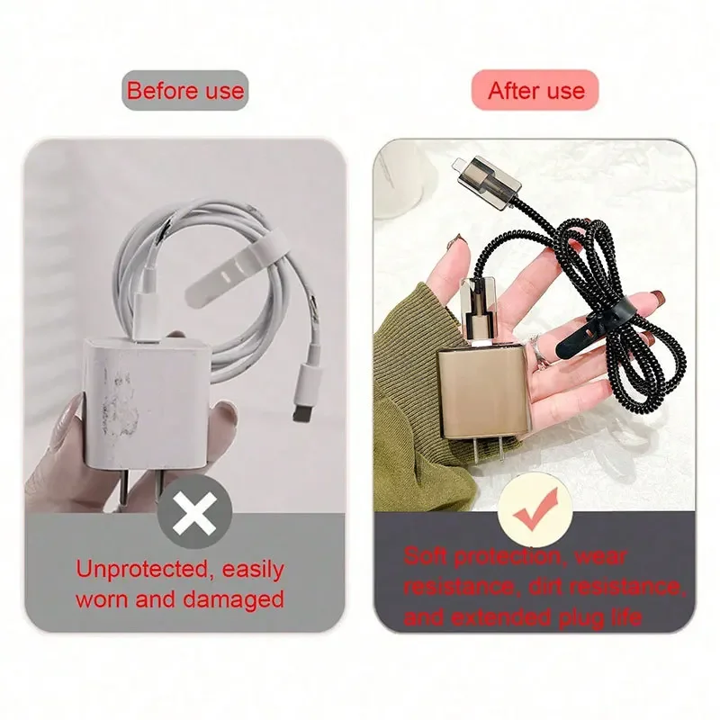 適用蘋果20w充電器保護套咬線器iPhone14plus/13數據線纏繞繩