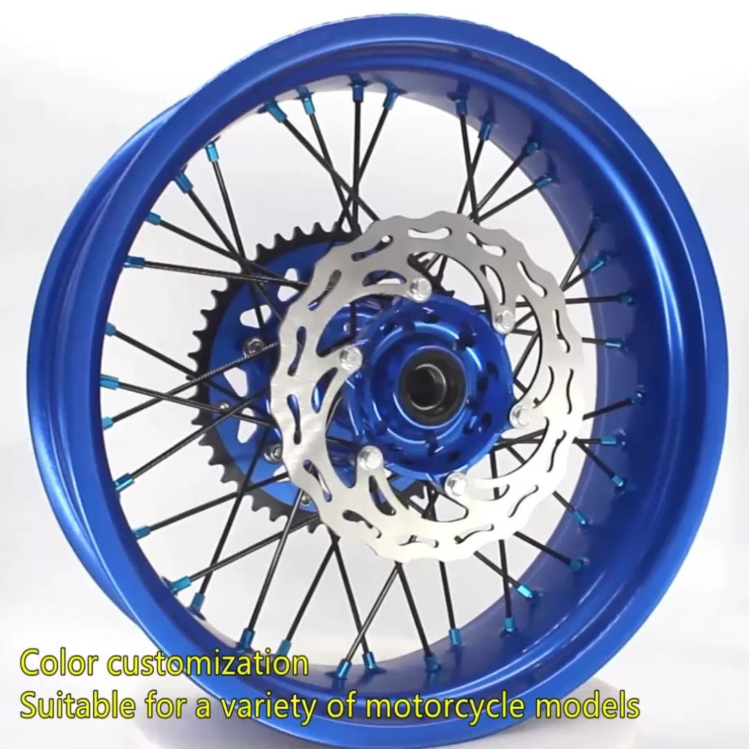 17 Inch 36 Spoke Exc Sxf Sx Xc 125 250 350 450 Blue Rim Hub Racing