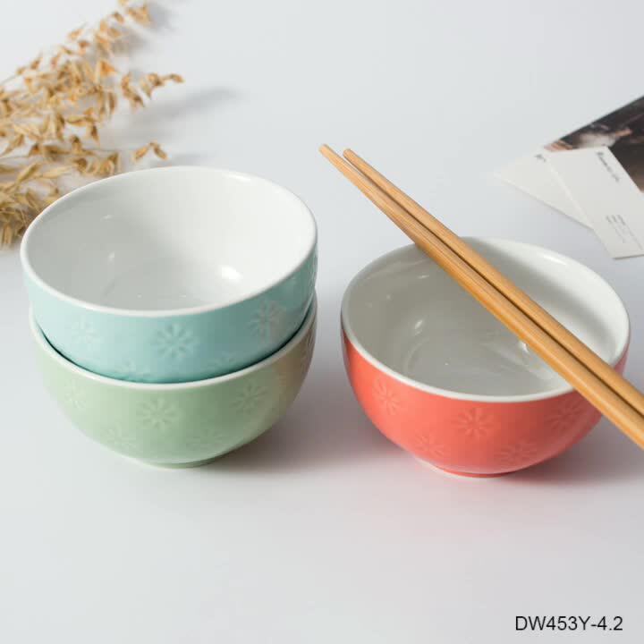 Chinese Ramen Bowl Fancy Porcelain Rice Soup Small Bowl Colorful