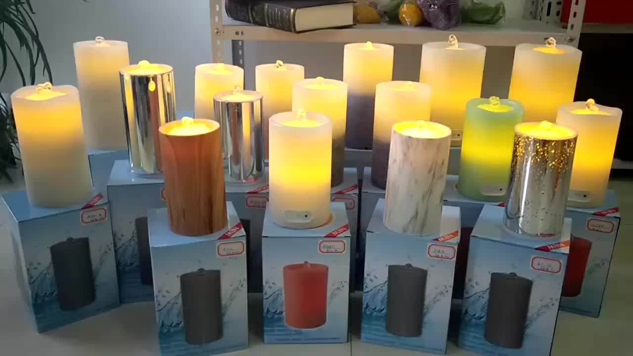 Factory Wholesale Indoor Home Decor Real Wax Battery Water Fountain Led