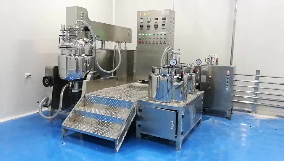 Cream Homogenizer Emulsifier Cosmetic Manufacturing Equipment,Cream