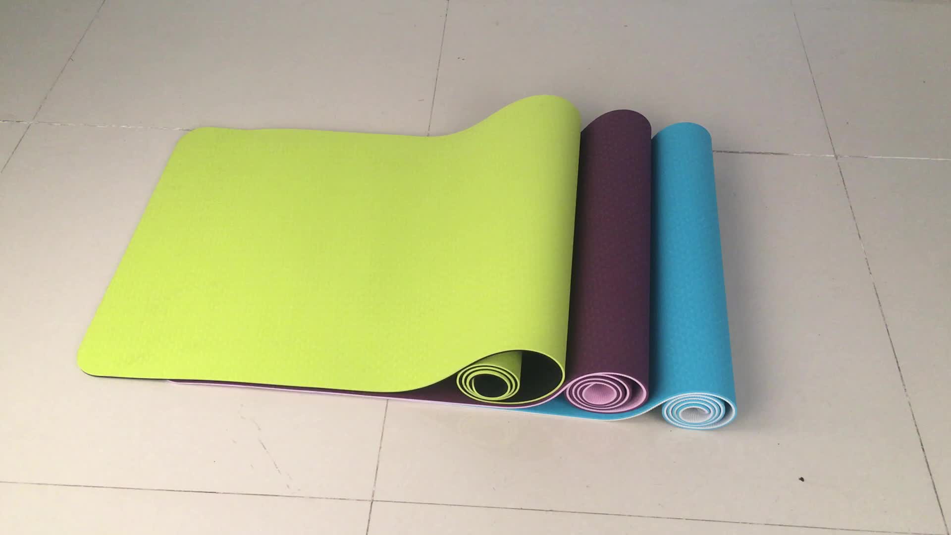 Cheap Custom Logo Yoga Exercise Tpe Fitness Yoga Mat - Buy ...