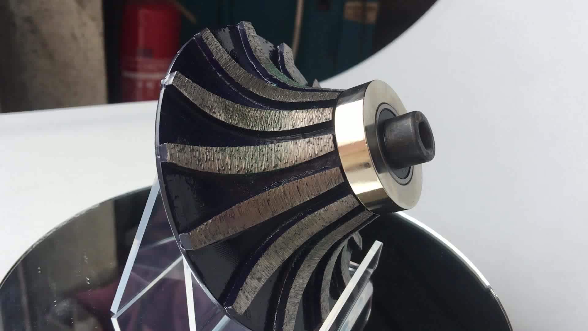 Full Bullnose Diamond Profile Wheel Router Bit For Granite Marble Stone ...