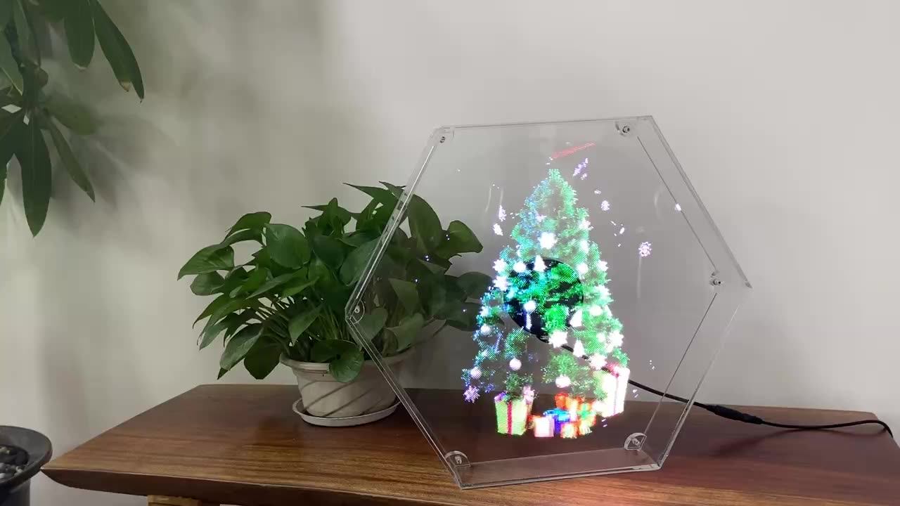 Publicidade Outdoor Display Holographic Spinning Hologram Led Display