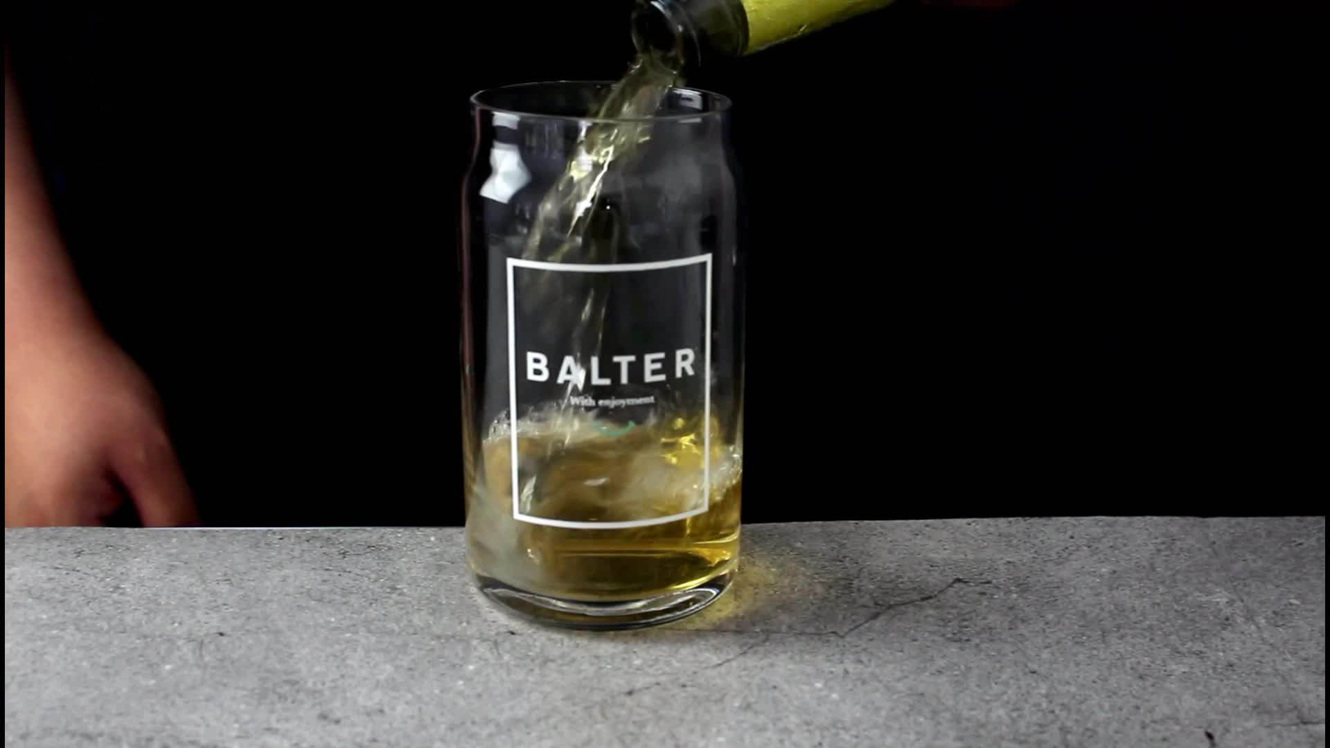 Wholesale Customized Beer Can Shape Custom Glass Beer Buy Beer Glass