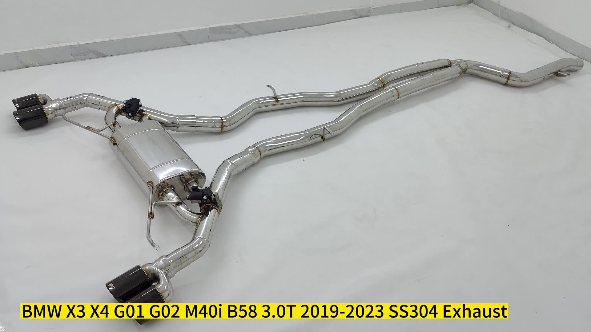 Csz Exhaust Pipe 3.5" To 3" For Bmw X3 X4 G01 G02 M40i B58 3.0t Ss304