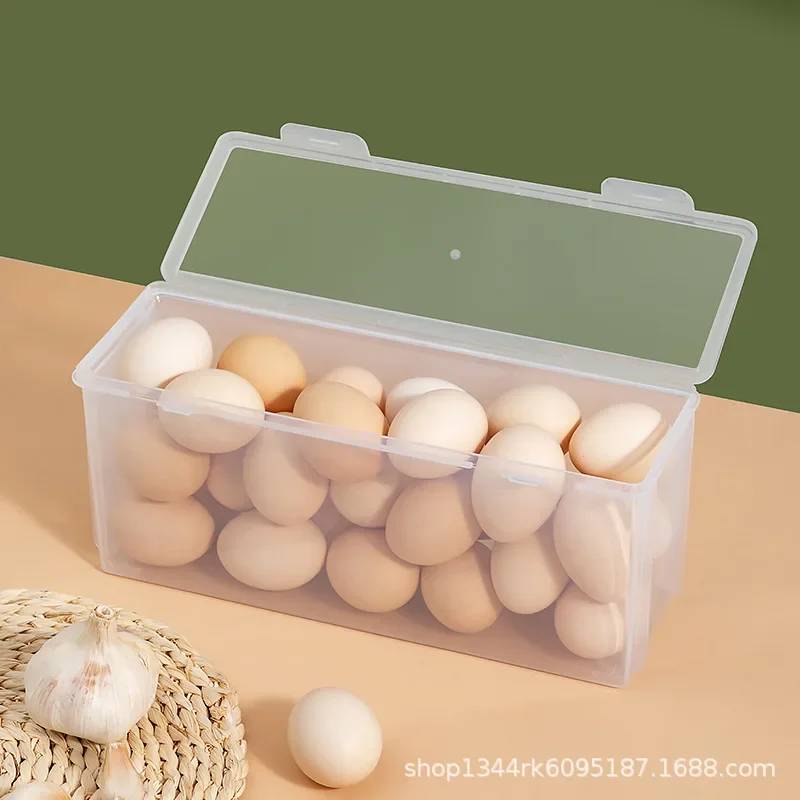 Egg Storage Box Refrigerator Side Door Put Egg Box Transparent Plastic Fresh-keeping Box Noodle Noodle Rack Egg Rack