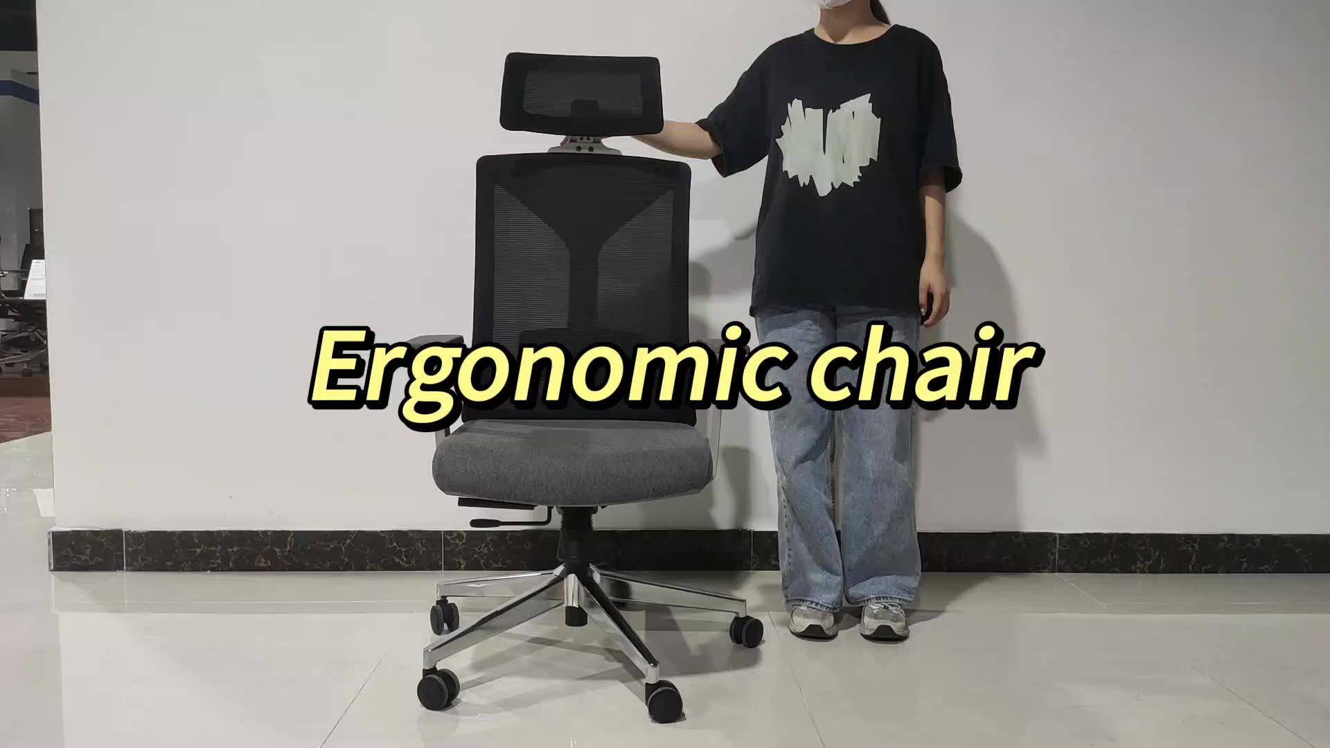 Foshan Hot Sale Boss Office Chair Ergonomic Design Mesh Ergonomic