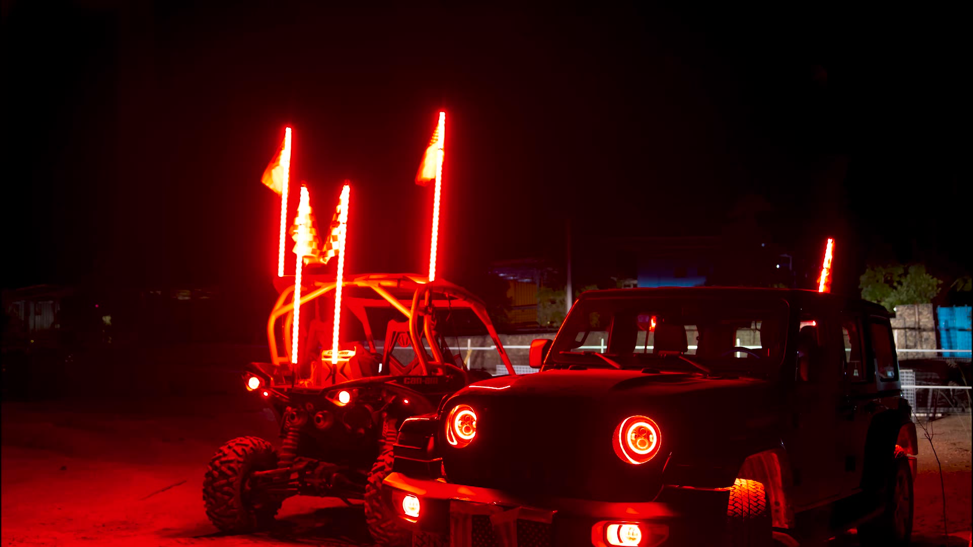 Antenne de fouet RGB LED /éclair/ée avec drapeau et t/él/écommande pour antenne Polaris RZR ATV fouet UTV Quad Sand Dune Buggy Polonais pour camions 3FT 4FT 3FT