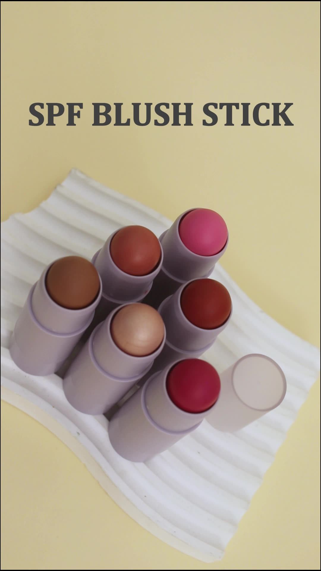 Wholesale Purple Tube Peach Cheek Blush On Vegan Make Your Own Logo Oem