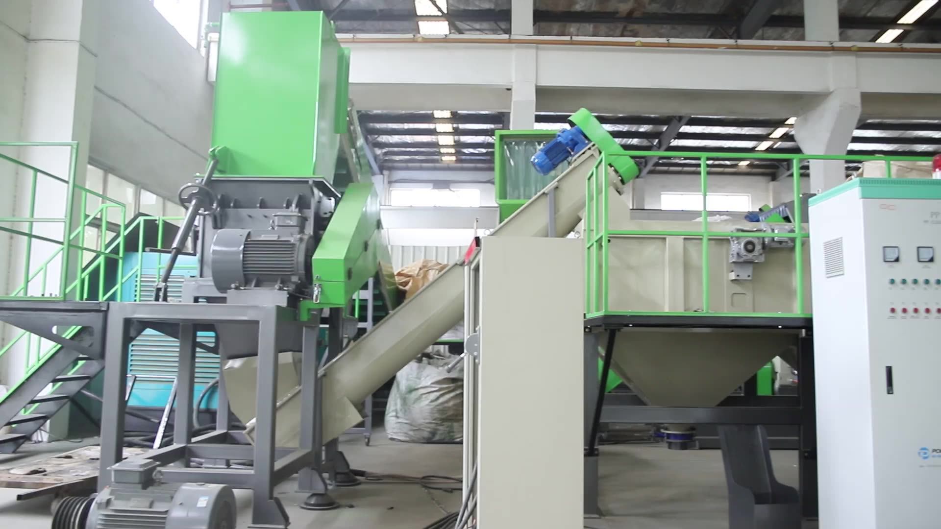 Polyretec Pe Pp Film Bag Crushing Washing Plastic Recycling Machine