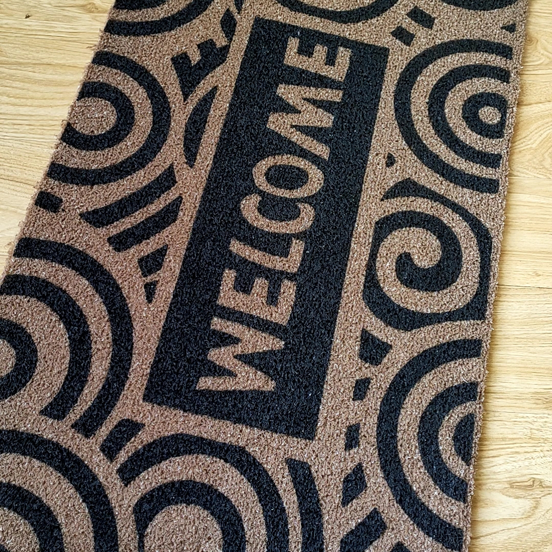 Pvc Vinyl Rubber Backed Outdoor Coco Coir Coconut Fiber Door