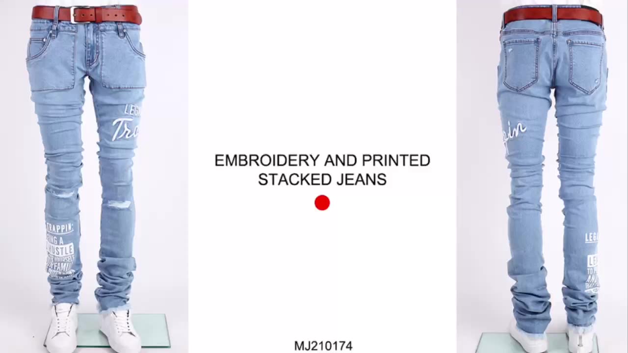 Edge Denim Free Design Trend Hip Hop 