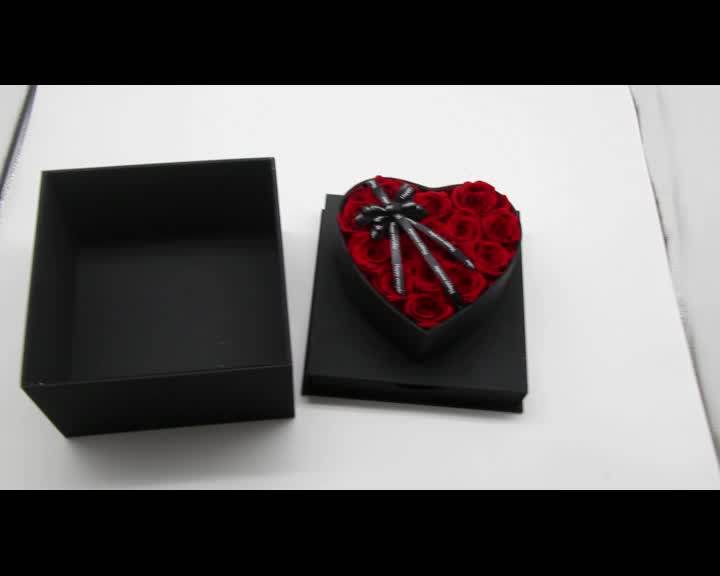 Hot Selling Rose Preserved Gift Box Preserved Roses Box For Valentine's