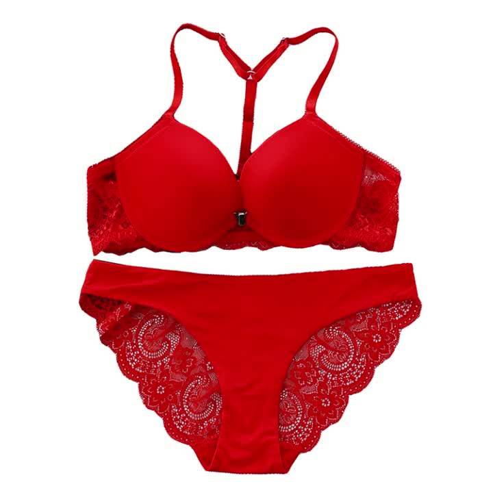 Wholesale Custom Women Lingerie Push Up Ladies Sexy Penty Lace Bra Set