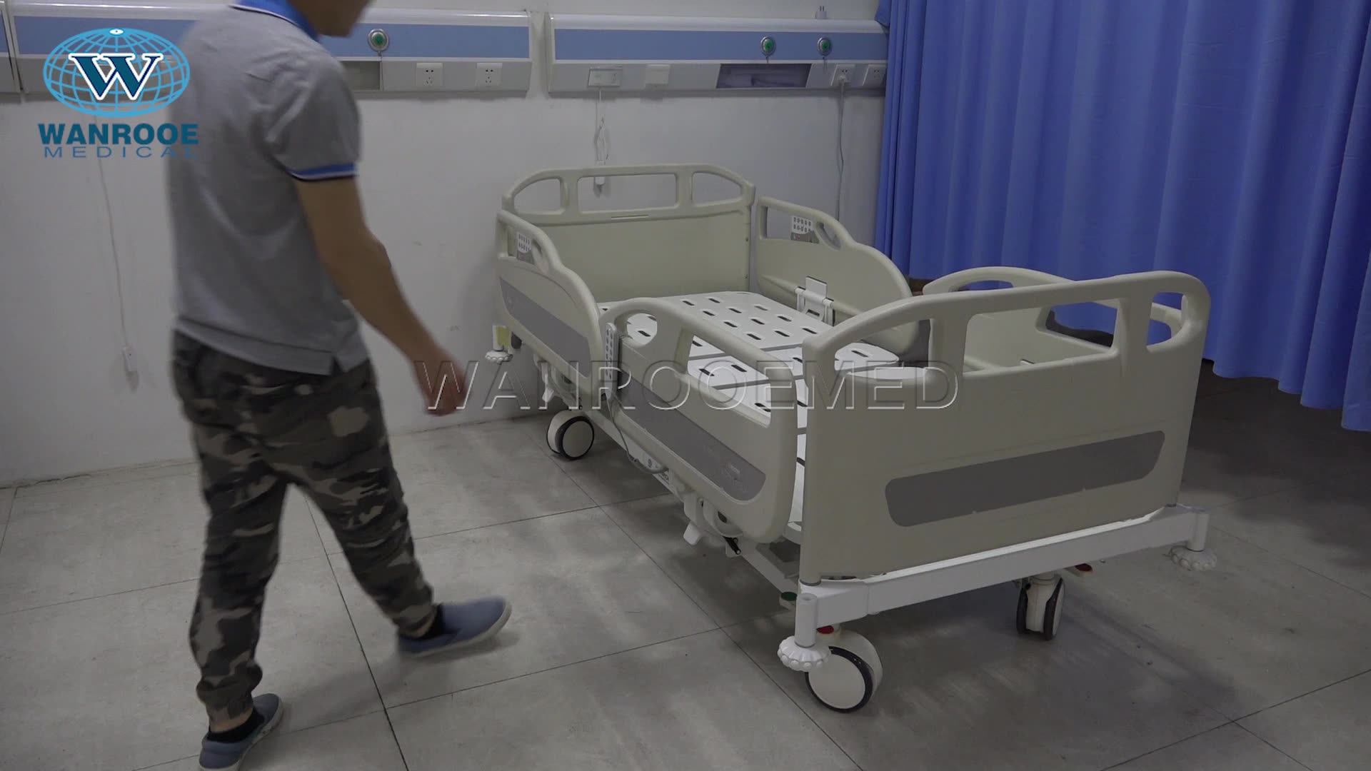 Medical 5 Functions Paralyzed Patient Electric Icu Simple Hospital Bed