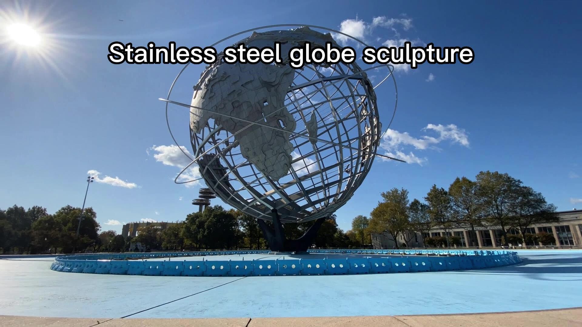 Outdoor Earth Big Globe World Map Stainless Steel Sculpture Large Outdoor Metal Stainless Steel