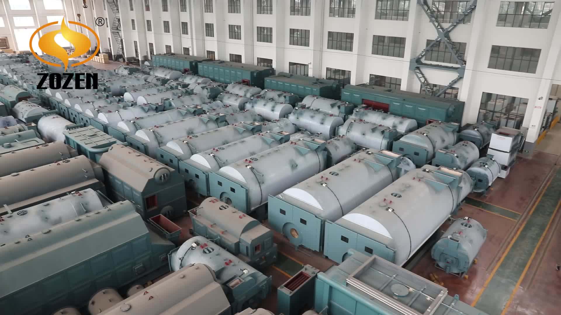 Wns 1 Ton Boiler Fuel Consumption Three Pass Wet Back Industrial Steam