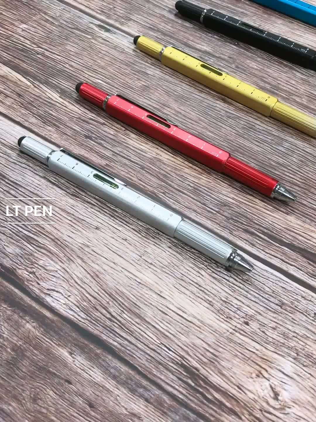 Factory Direct 5 In 1 Multifunctional Ruler Tool Pen Screwdriver