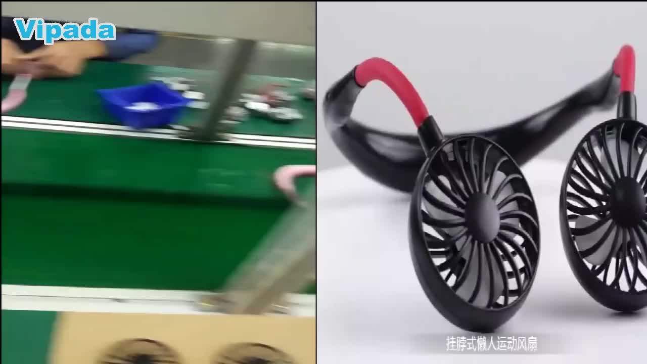 Newest Portable Aromatherapy Necklace Fan X8 With Colorful Led Light