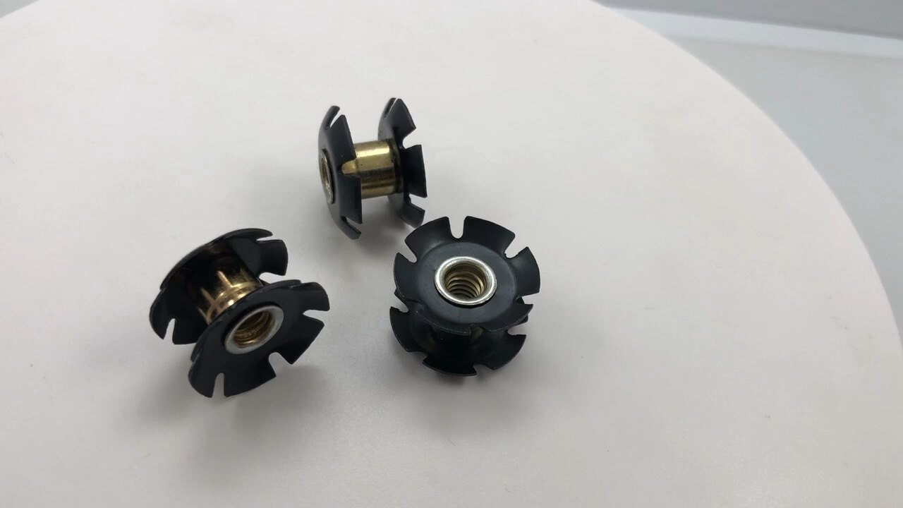 Tube Insert Spring Steel Pipe Connecting Tube Connectors Crown Nut