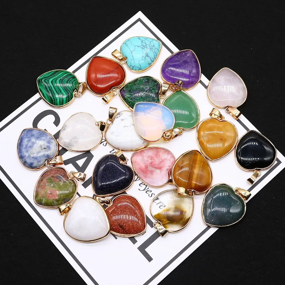 Органический кулон в форме сердца, ожерелье, аксессуар, аксессуары, AliExpress