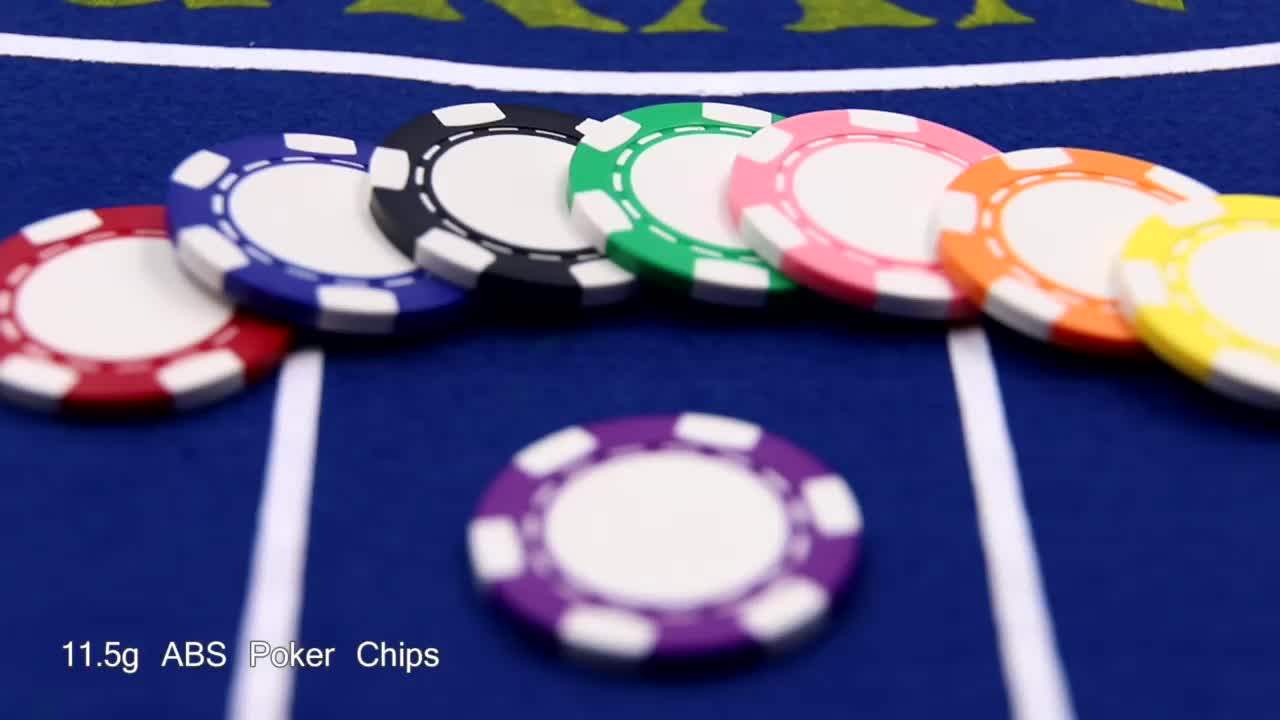 NEW 11.5g ABS 6Strip Blank Golf Poker Chip for Custom Printing, View