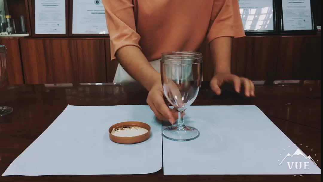 Custom Clear Pet Champagne Red Wine Plastic Cup With Cover Buy