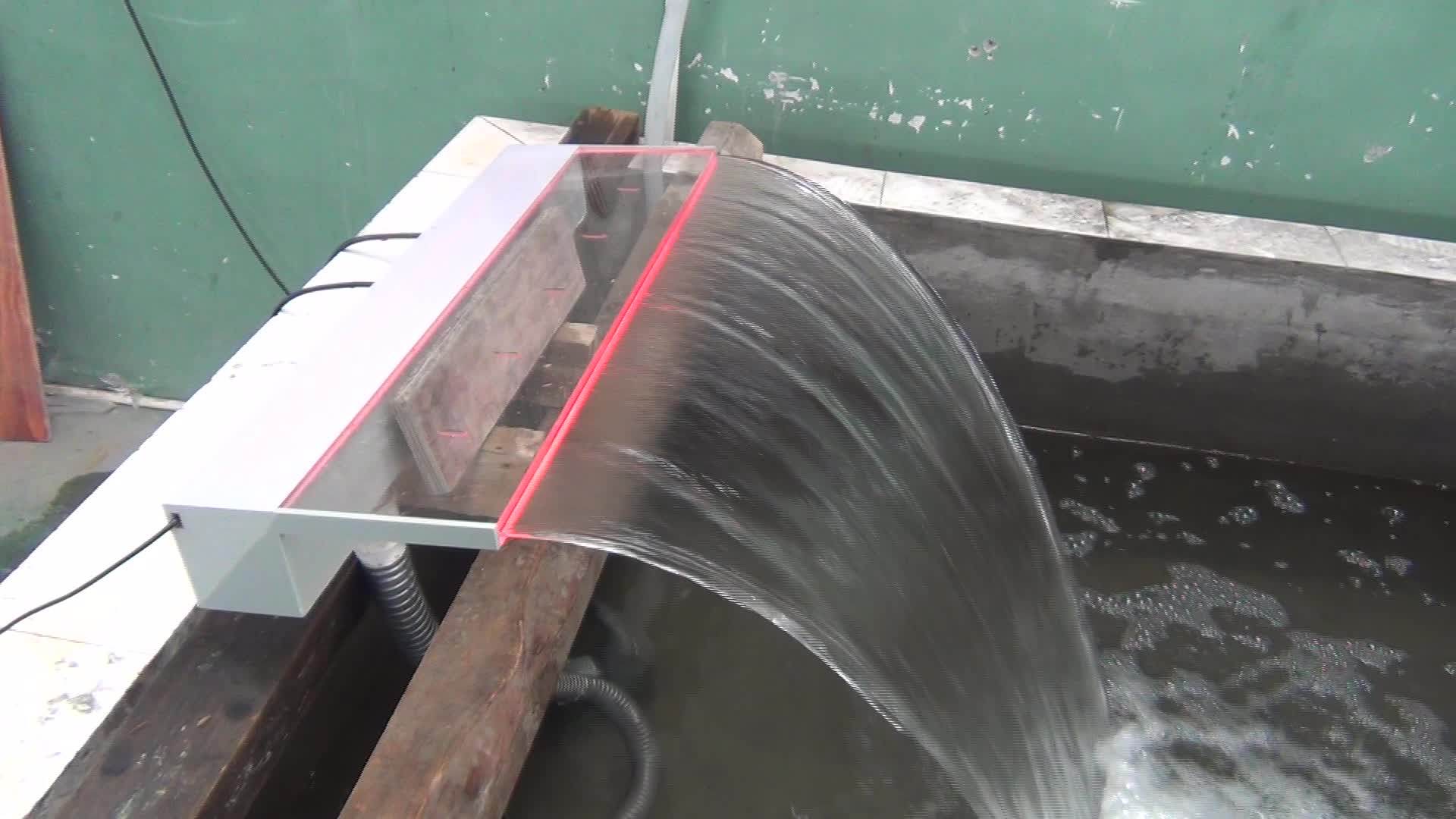 Acrylic Cascade Spillway Garden Outdoor Water Feature Fountain Kit