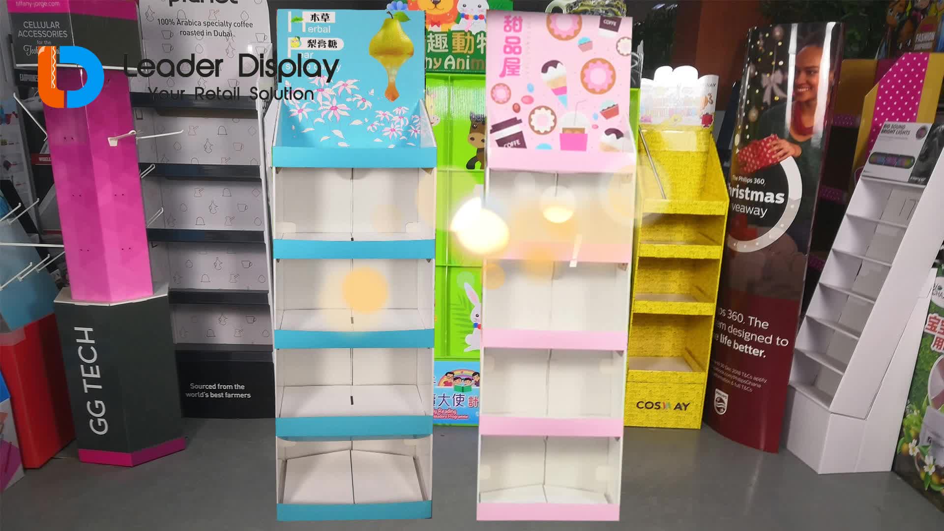 Download Easy Assembly Exhibition Recycled Mock Up Sweet Pop Paper Cardboard Display Stand - Buy Custom ...