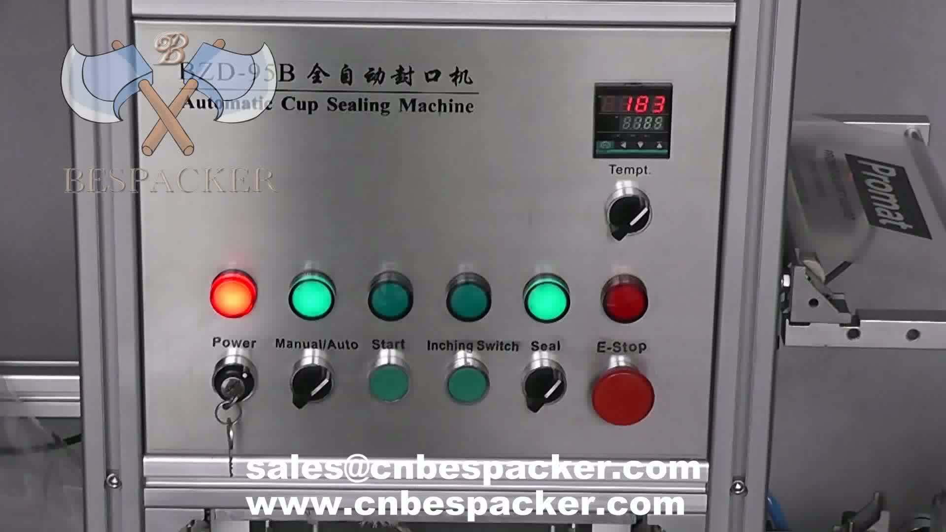 Plastic Cup Sealing Machine Automatic Manual Bottle Tray Cup Sealing