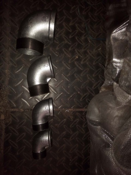 Zinc plated pipe fitting fire hydrant 65 inner and outer tooth elbow internal and external wire elbow thread 4 points 6 32 1 inch 32 50 65 65